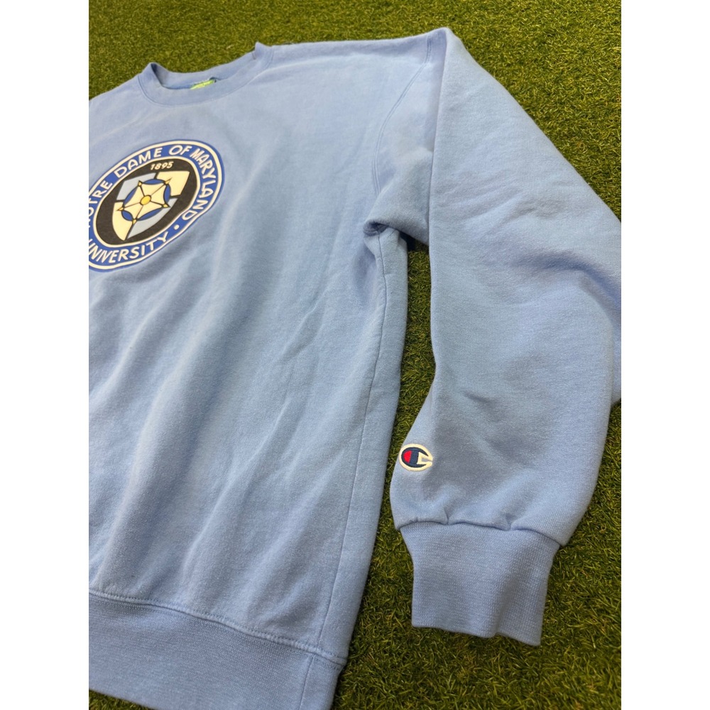 Champion Notre Dame of Maryland University Eco Fleece Sweatshirt Blue XL - Picture 2 of 6